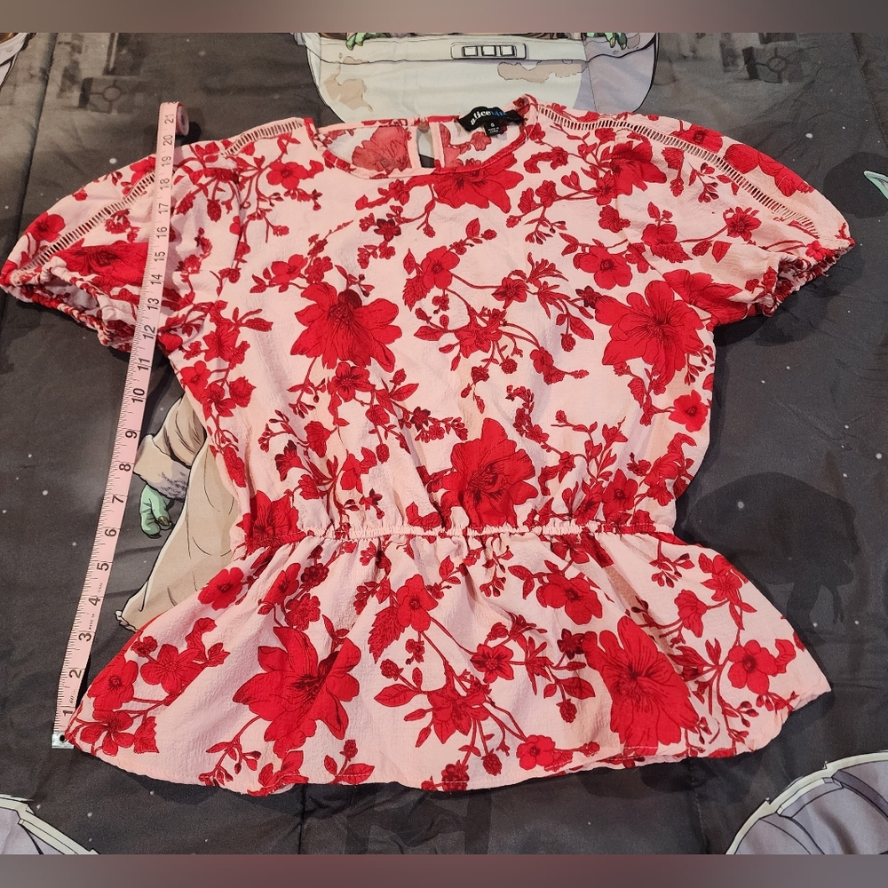 ALICE BLUE - Girls Pink Floral Blouse